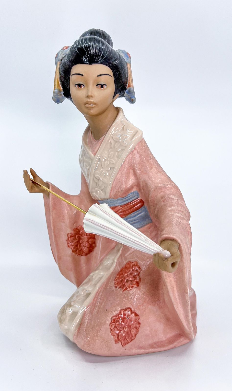 Nadal Porcelain Japanese Geisha Figurine Made In Spain photo vintage