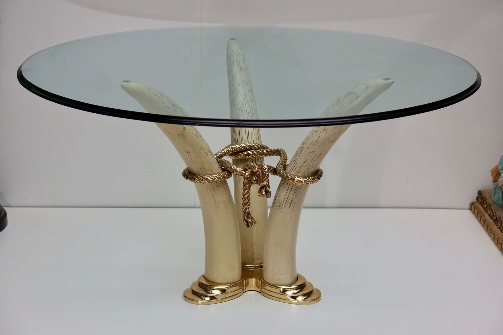 4076.0 Hollywood Regency Dining Table By Valenti, Barcelona, Spain, Circa 1970 1980 photo