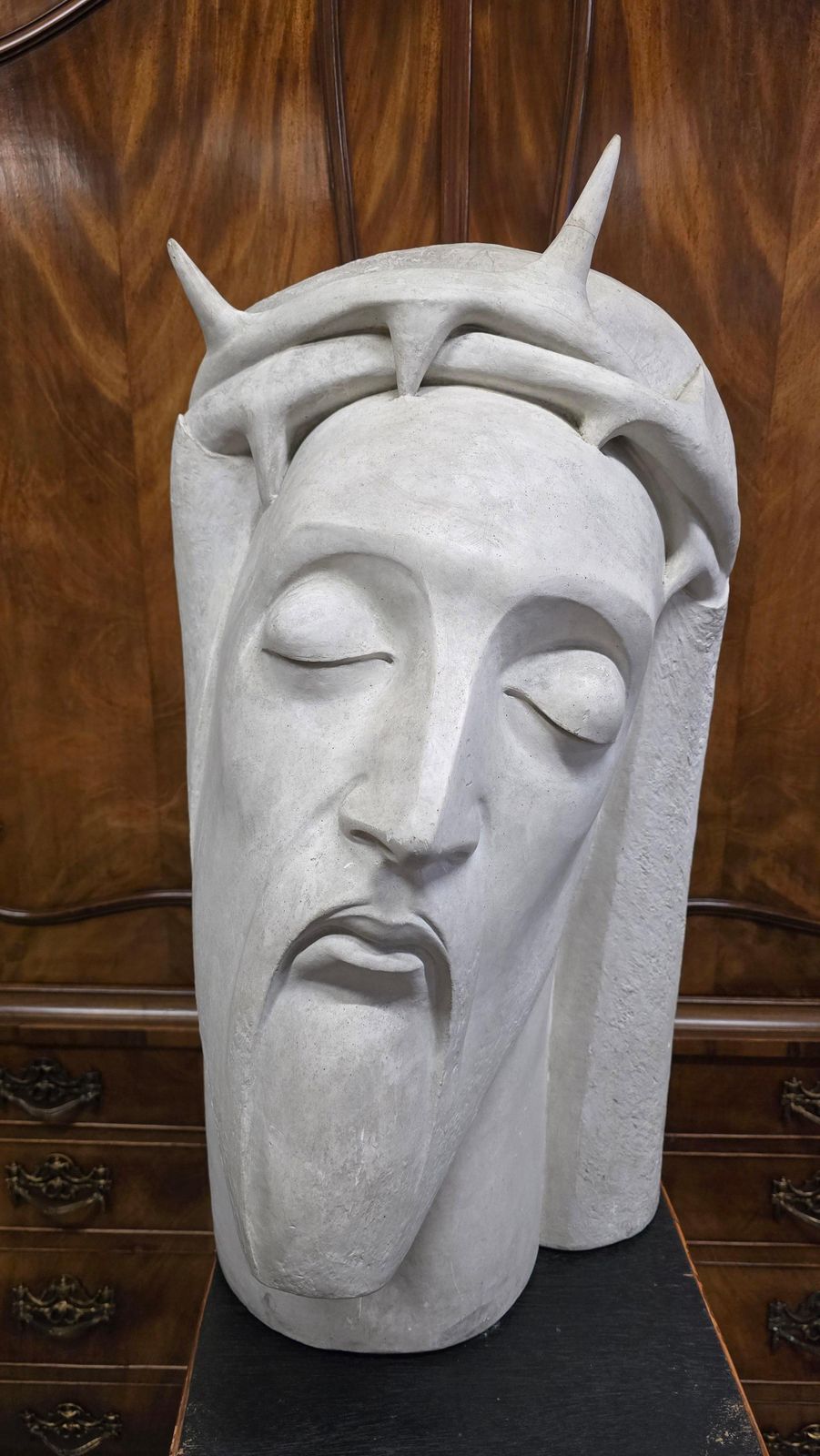 photo furniture Beautiful Art Deco Plaster Bust Of Christ By A. Gille