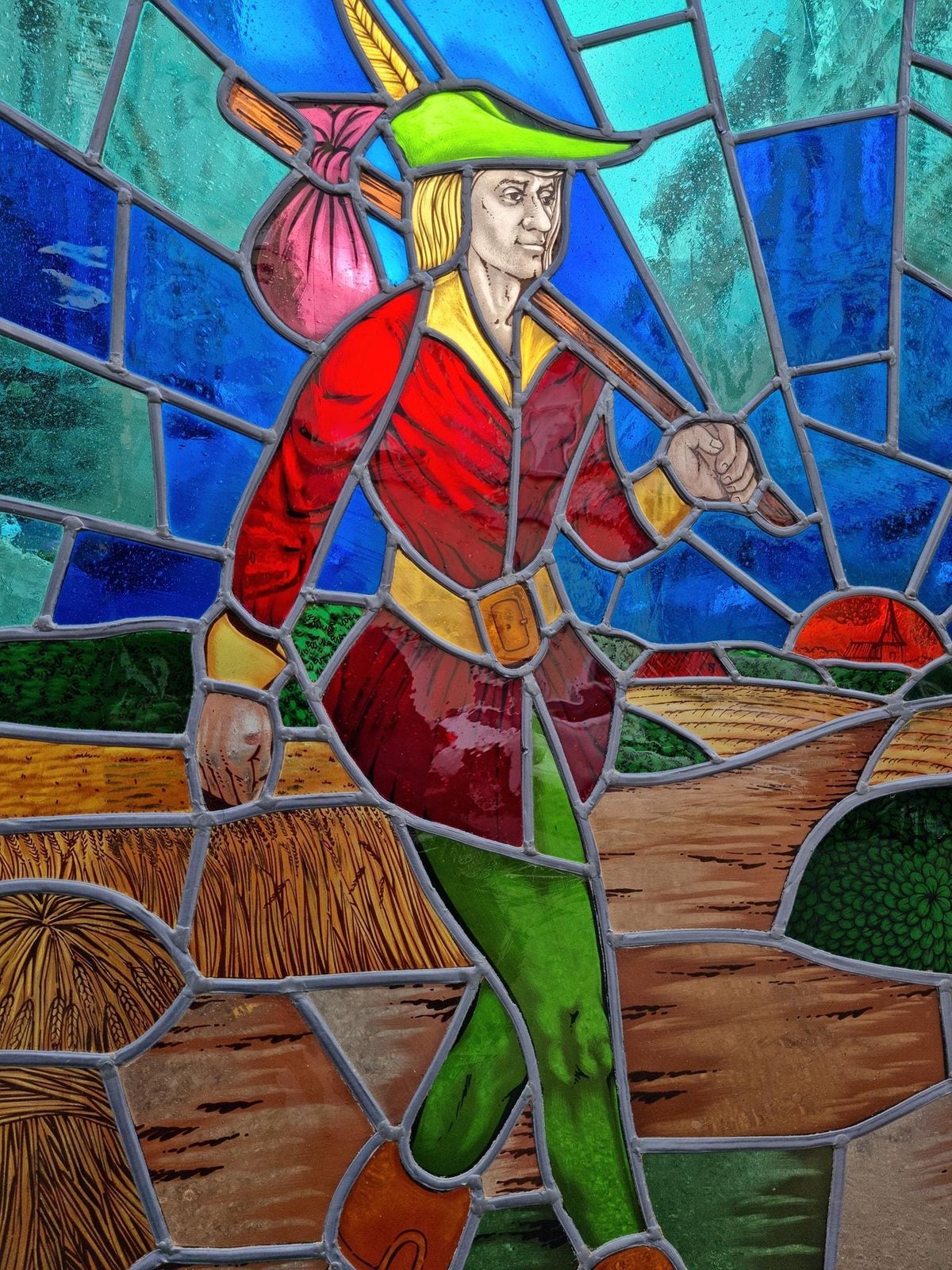 photo furniture Colorful Stained Glass Window