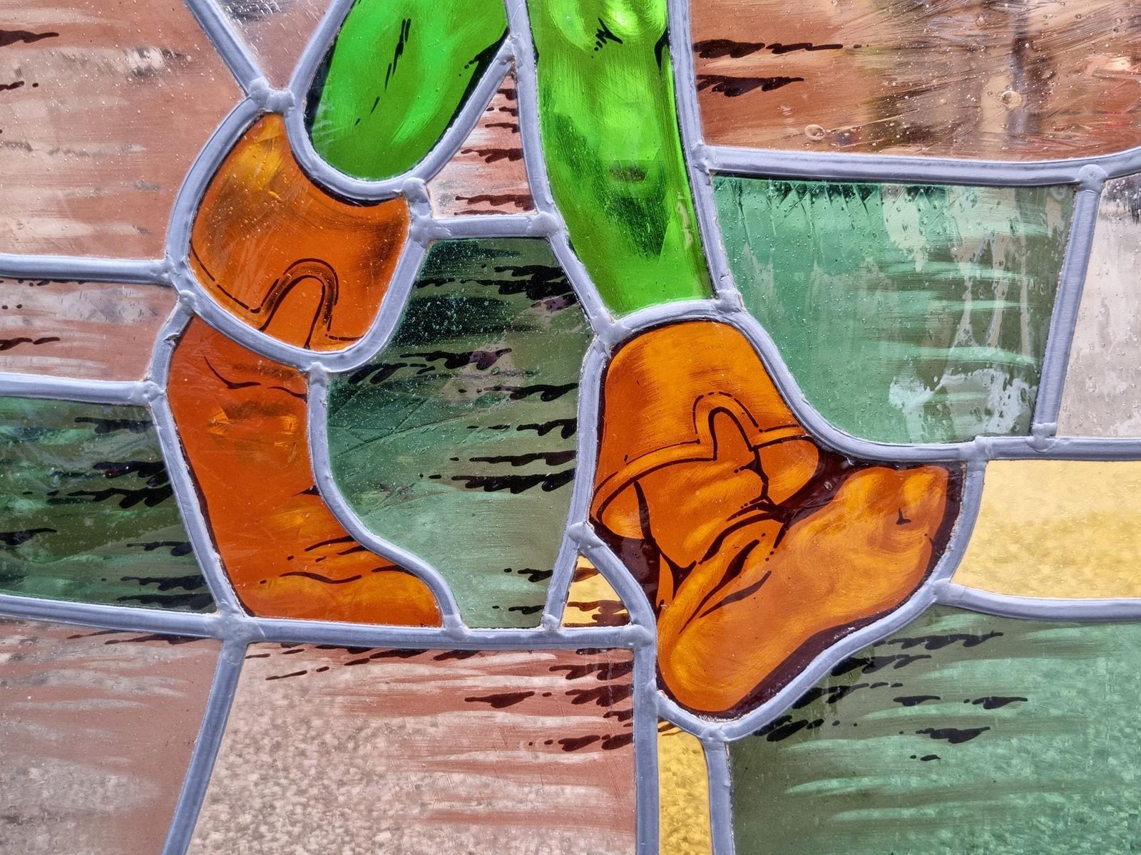 photo vinterior Colorful Stained Glass Window