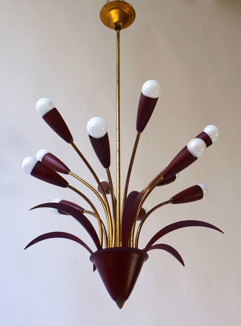 Ceiling Sputnik Lamp In The Manner Of Arteluce, Italy, 1950s photo furniture