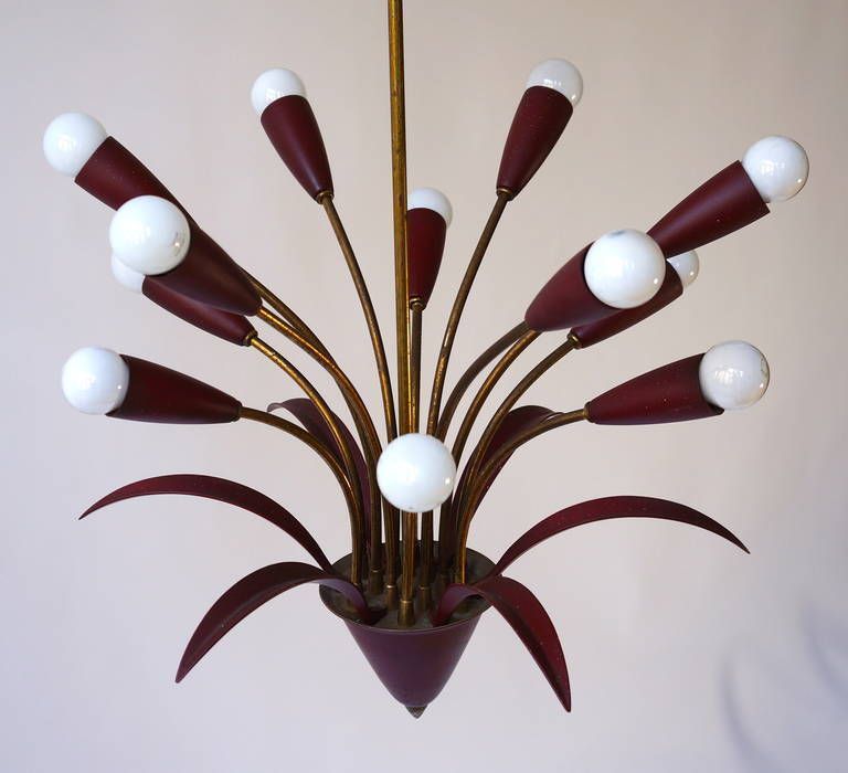 Ceiling Sputnik Lamp In The Manner Of Arteluce, Italy, 1950s photo vinterior