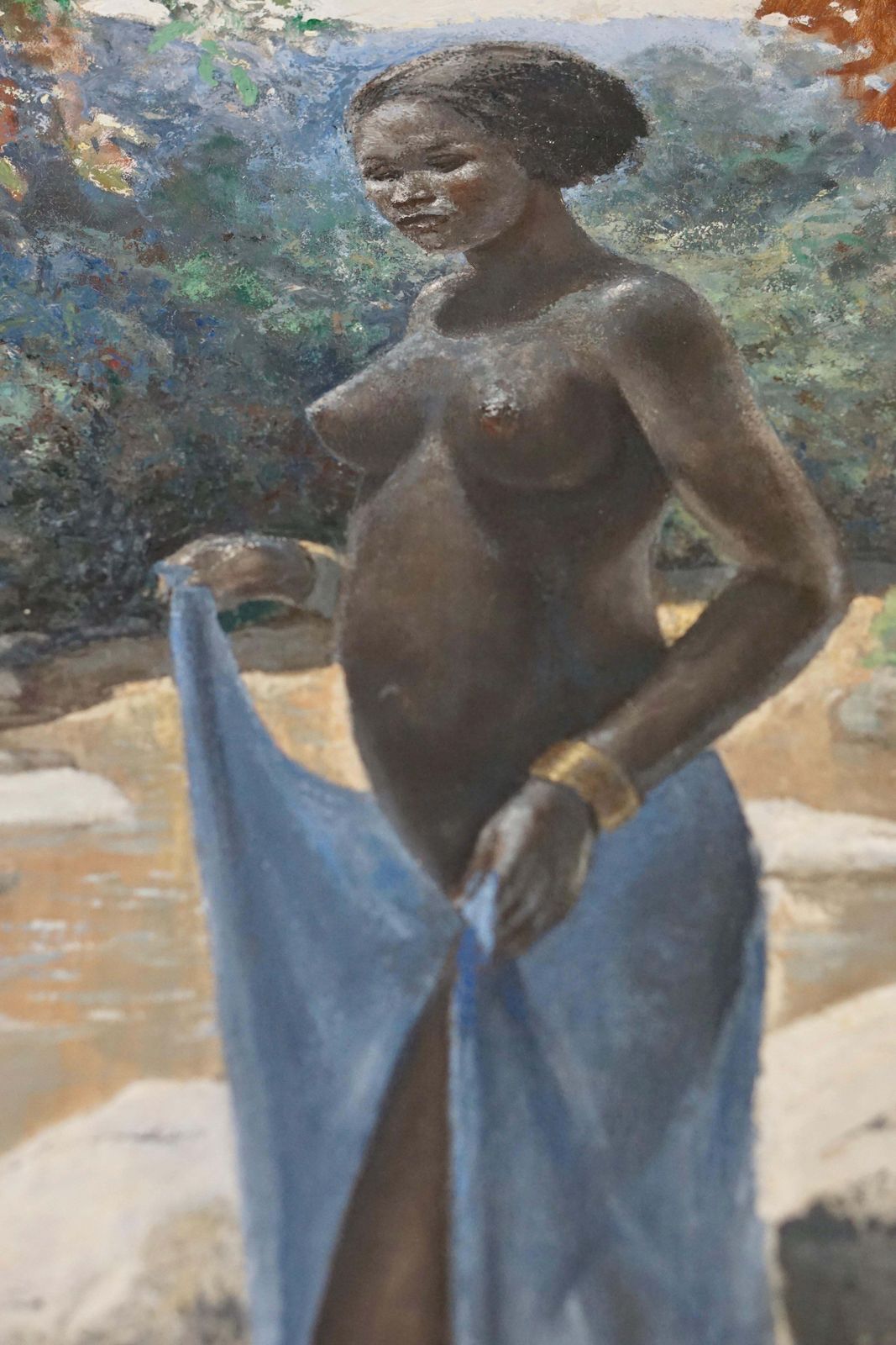 Figurative Painting Of A African Nude Woman By Rob Francken photo buy