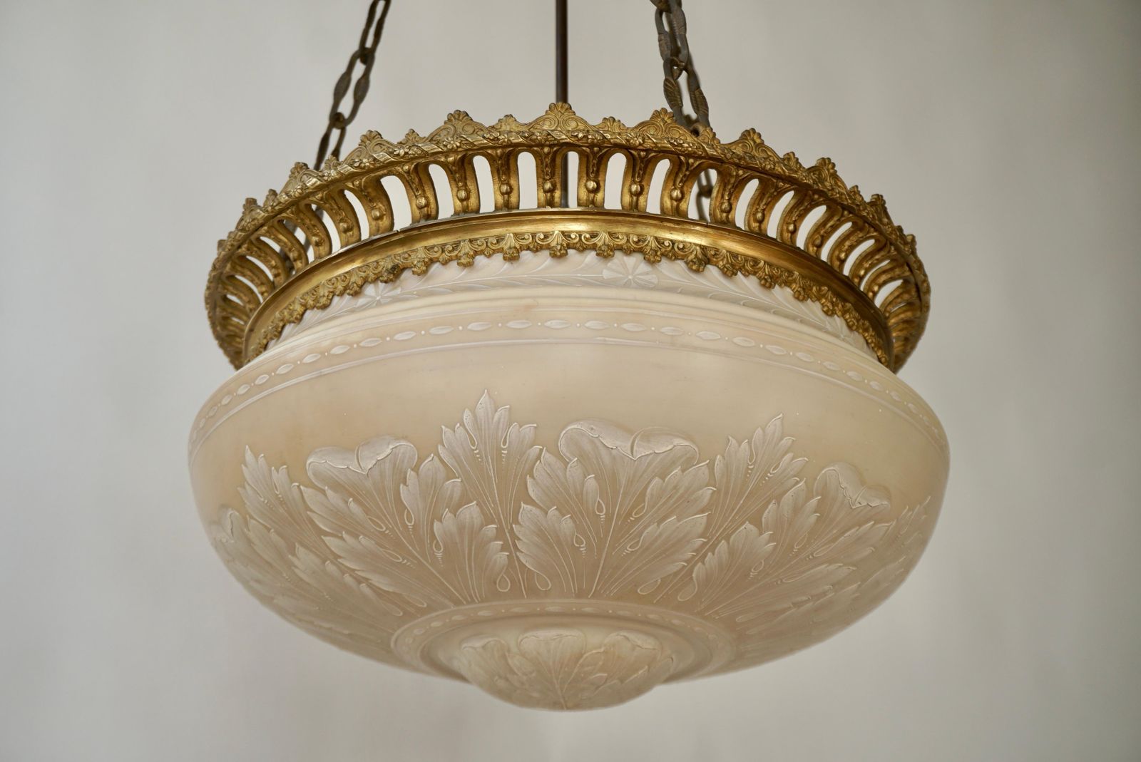 Superb Antique Lampshade Chandelier Lithophane, Biscuit From Porcelain photo Lighting