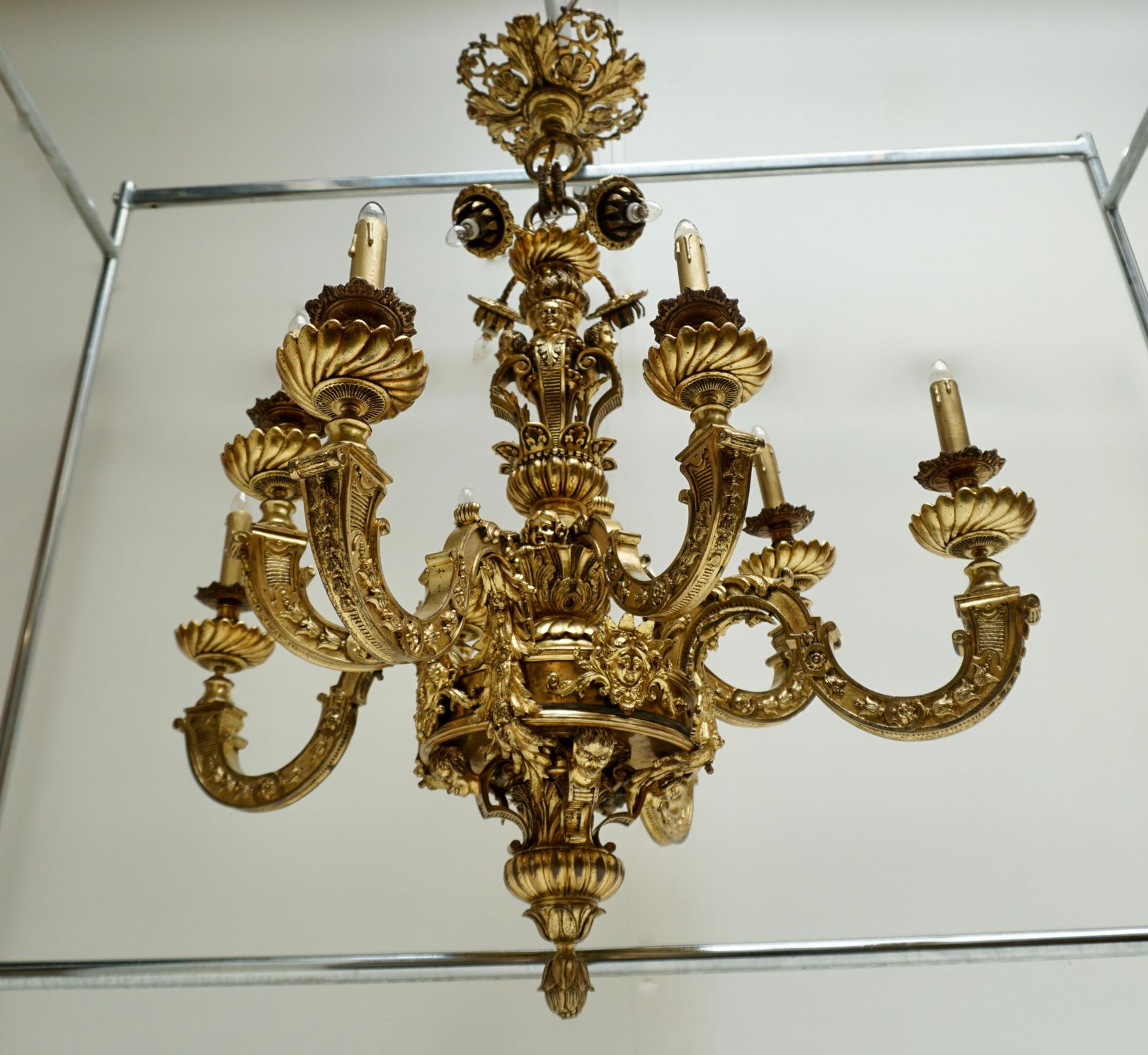 Mazarin Chandelier In Bronze, France photo furniture