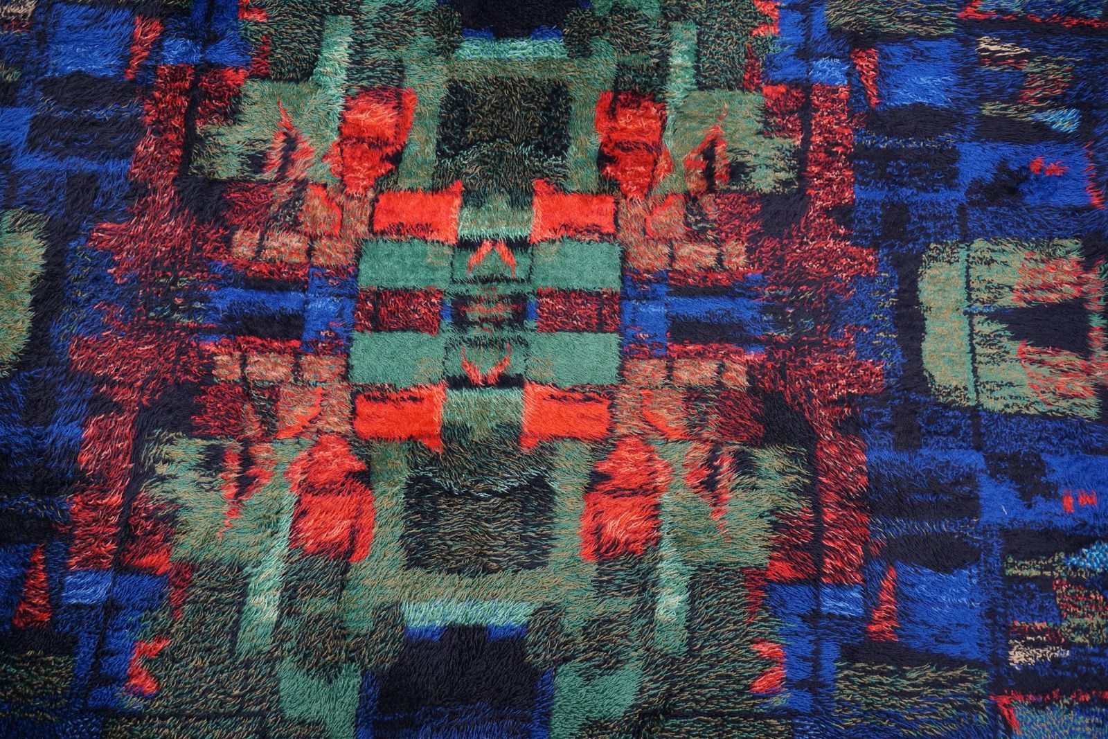 Ritva Puolita Gilde Muster Edition, Abstract Pure Wool Carpet Ca 1965 photo furniture