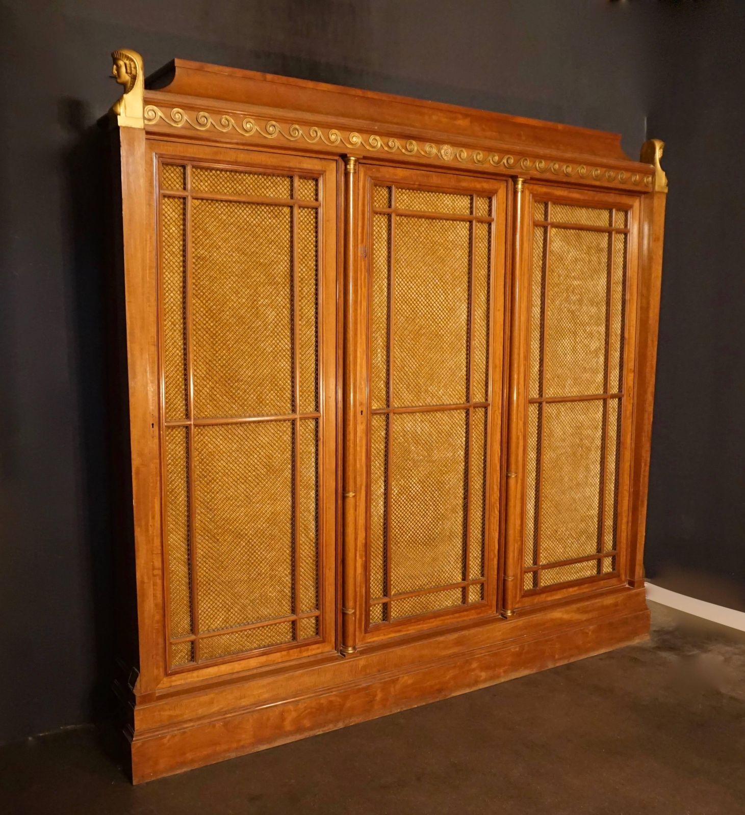 Rare And Magnificent Neoclassical Mahogany Bibliotheque Bookcase photo furniture