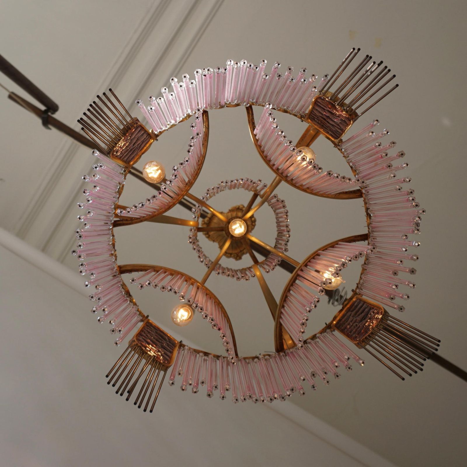 photo for sale Art Nouveau Chandelier By Hector Guimard, France Paris 1900 1970