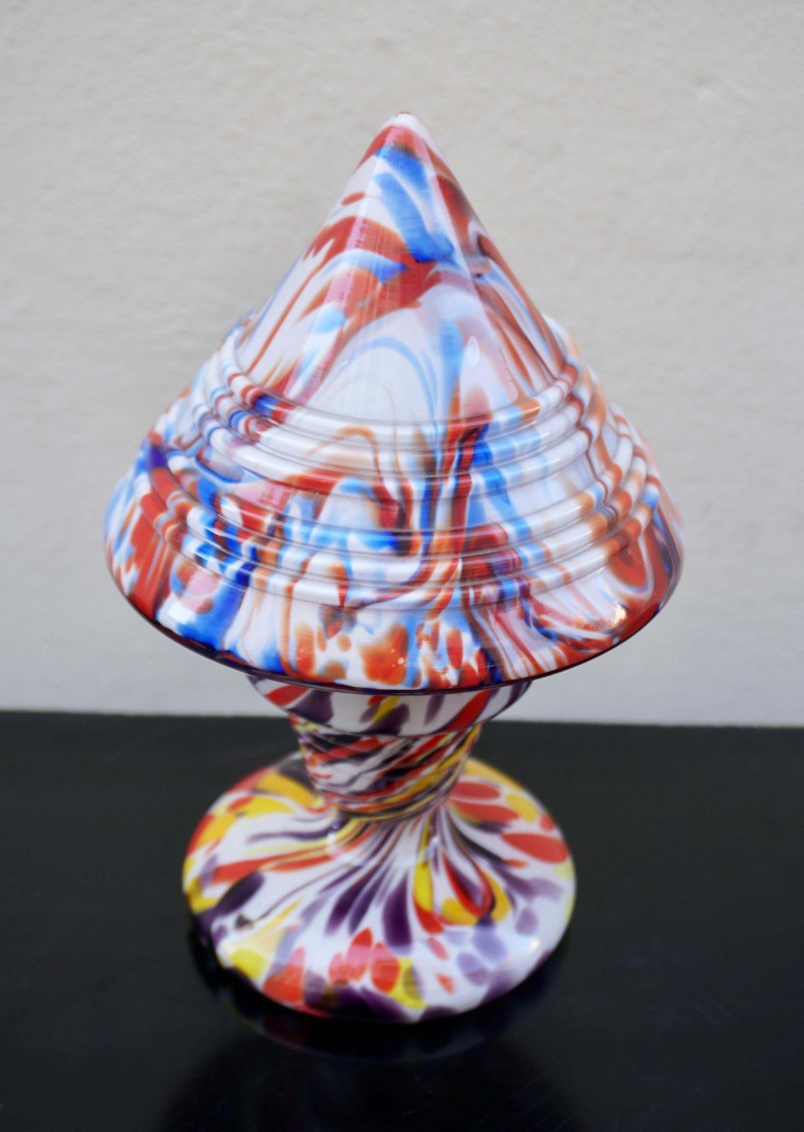 Multicoloured Fratelli Toso Millefiori Lamp, Murano, Circa 1910 photo Lighting