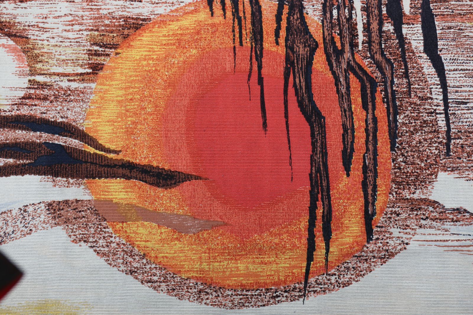 Tapestry In Wool "Land On Fire" By Jean Michel Lartigaud photo 2182.0