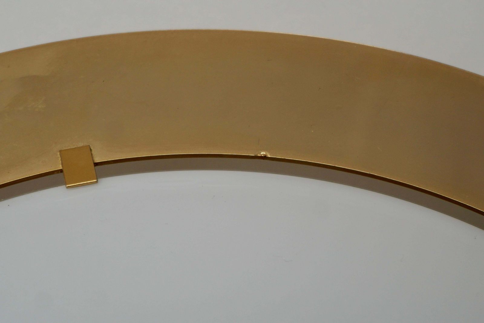 2420.0 One Of Four Limburg Flush Mount Or Wall Lights, Brass Opal Glass, 1970s photo