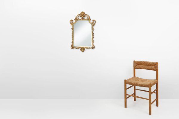 photo furniture 20th Century Louis XV French Copper Beveled Wall Mirror, 1950s