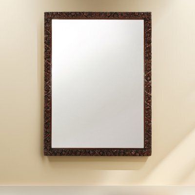 Large Baroque Hand Carved Oak Mirror, France, 1800s
