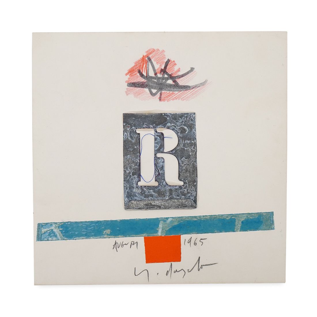 Mixed Media On Cardboard And Collage By Sergio Dangelo, 1960s photo furniture