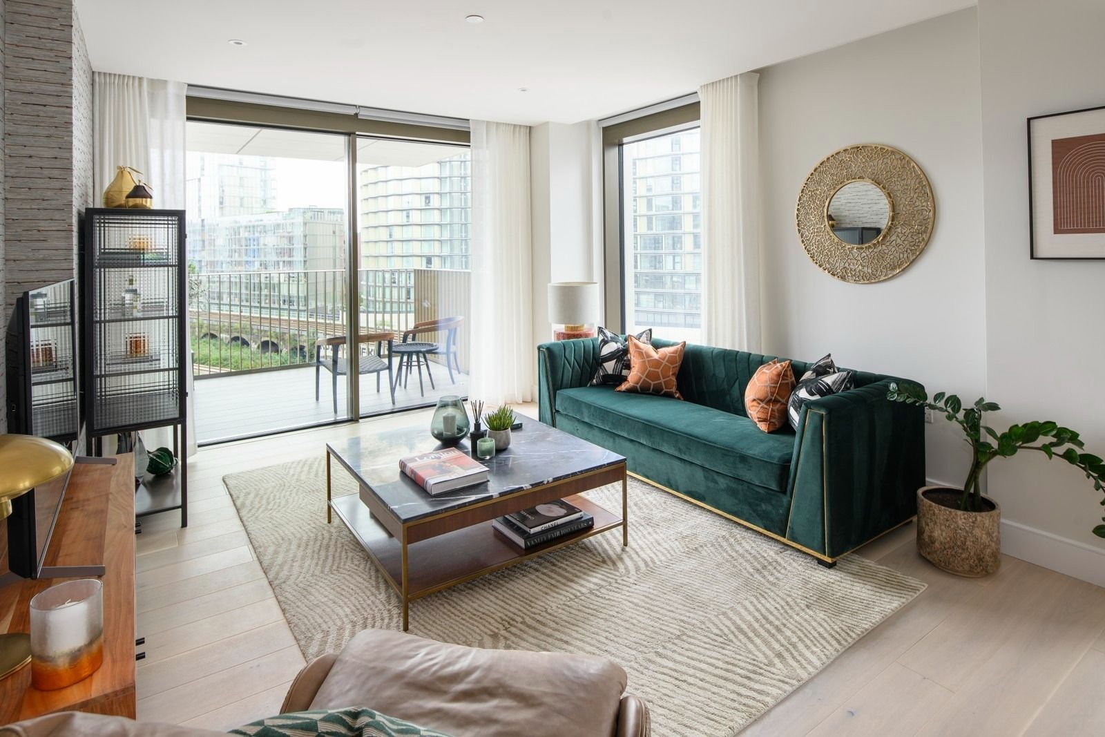 The Rug Company | Kelley Wearstler | Light Green And Beige Zebra Design photo furniture