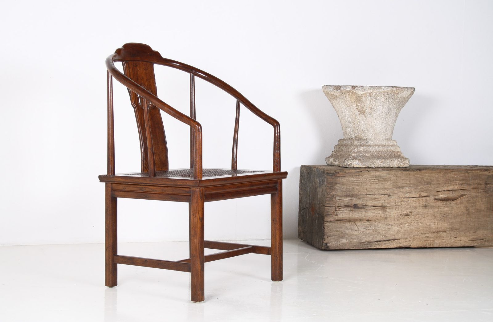 photo buy An Antique Chinese Horseshoe Hongmu Late Qing Chair