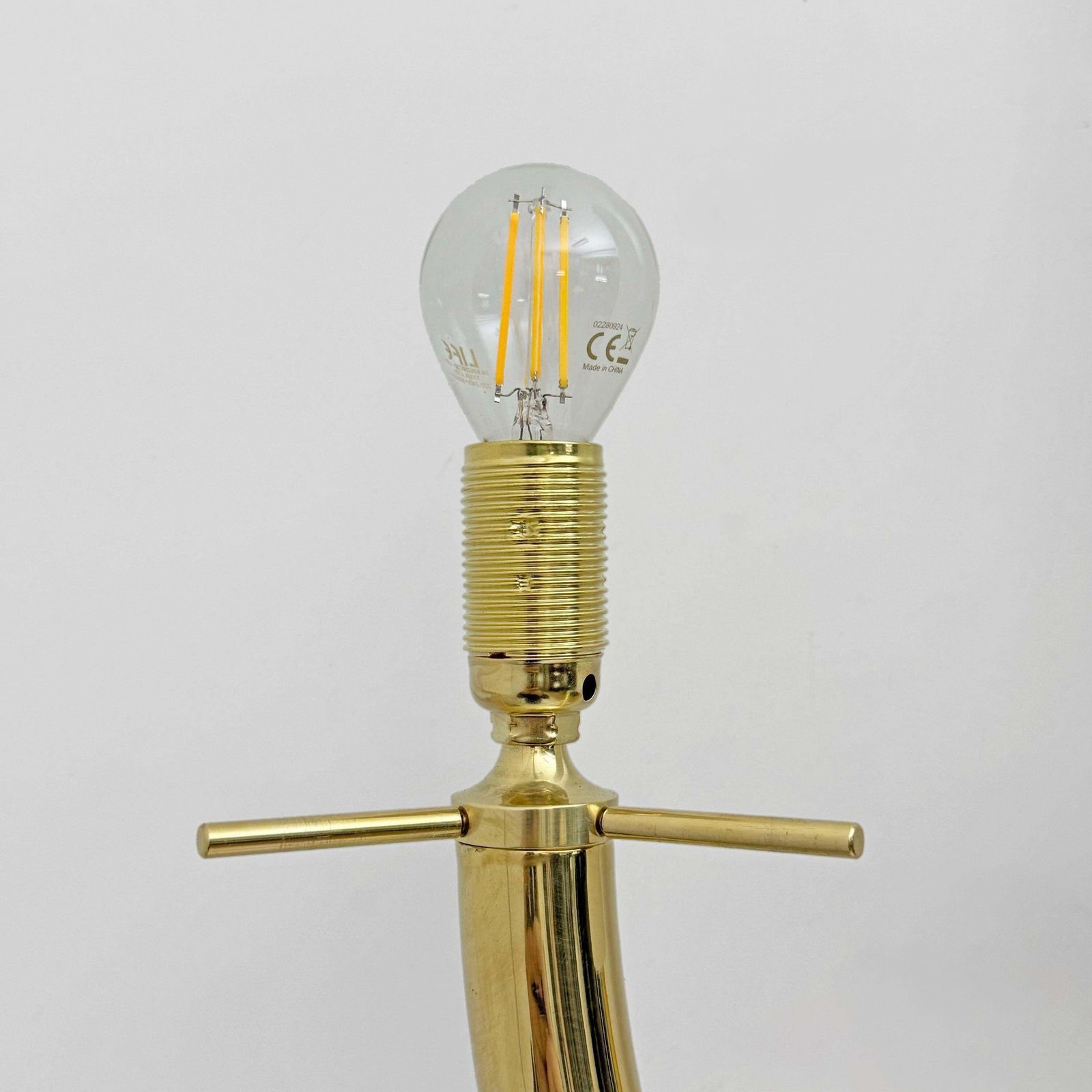 Pair Of Large Brass And Murano Glass Sconces In The Style Of Gio Ponti photo vintage