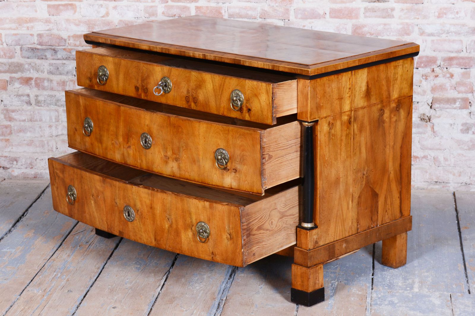 Restored Empire Chest Of Drawers, Walnut, Maple, Spruce, Austria, 1820s photo 4250.0