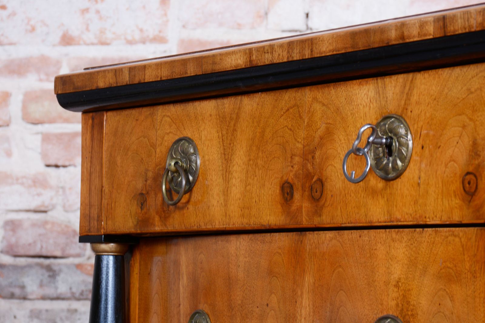 4250.0 Restored Empire Chest Of Drawers, Walnut, Maple, Spruce, Austria, 1820s photo