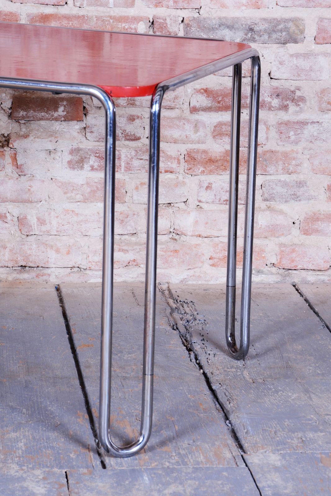 Restored Art Deco Dining Table, By Thonet, Chrome, Steel, Germany, 1930s photo furniture