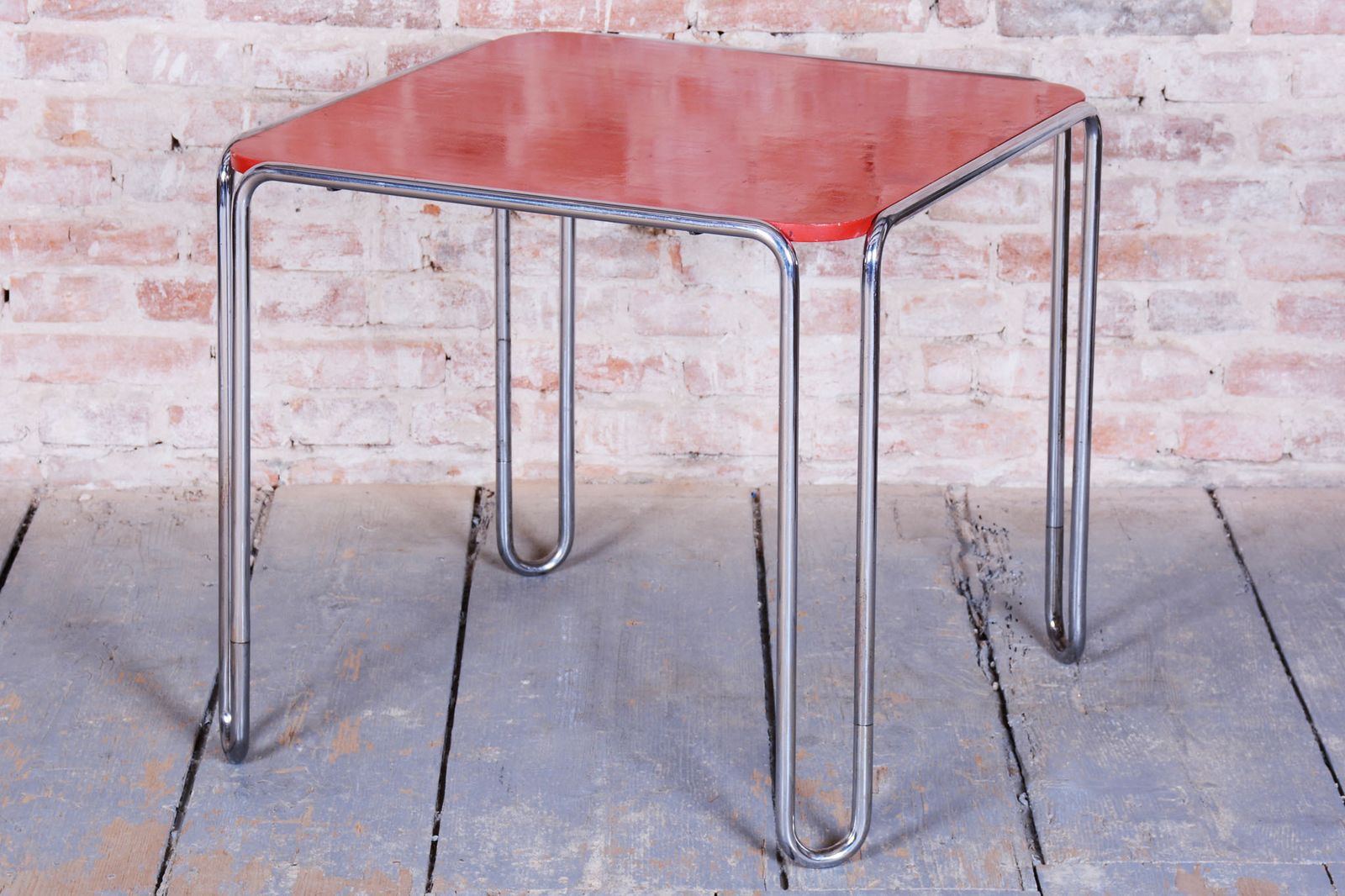 Restored Art Deco Dining Table, By Thonet, Chrome, Steel, Germany, 1930s photo Furniture