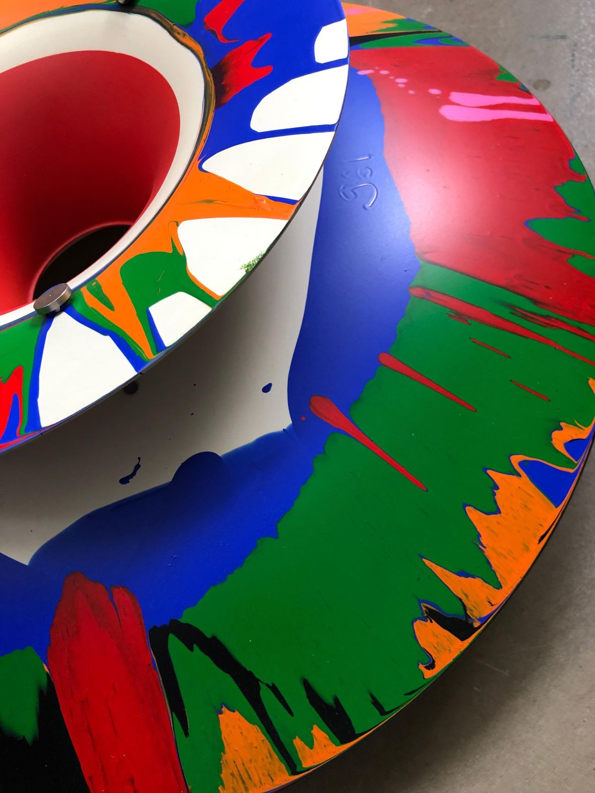 Lighting Iconic Vintage Ph5 Chandelier For Louis Poulsen Of Dk With Abstract Art Work photo