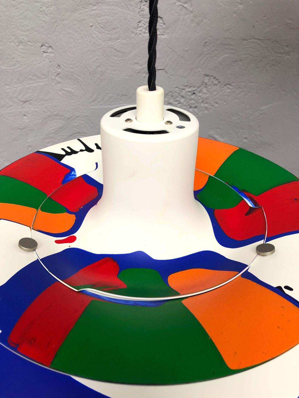Iconic Vintage Ph5 Chandelier For Louis Poulsen Of Dk With Abstract Art Work photo Lighting