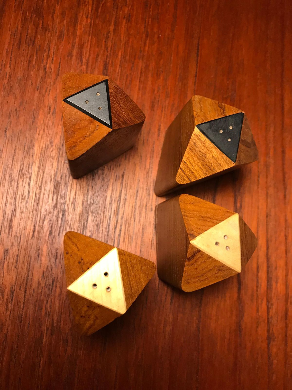photo buy Vintage Midcentury Salt And Pepper Shakers By Ehrenreich Of Denmark In Teak