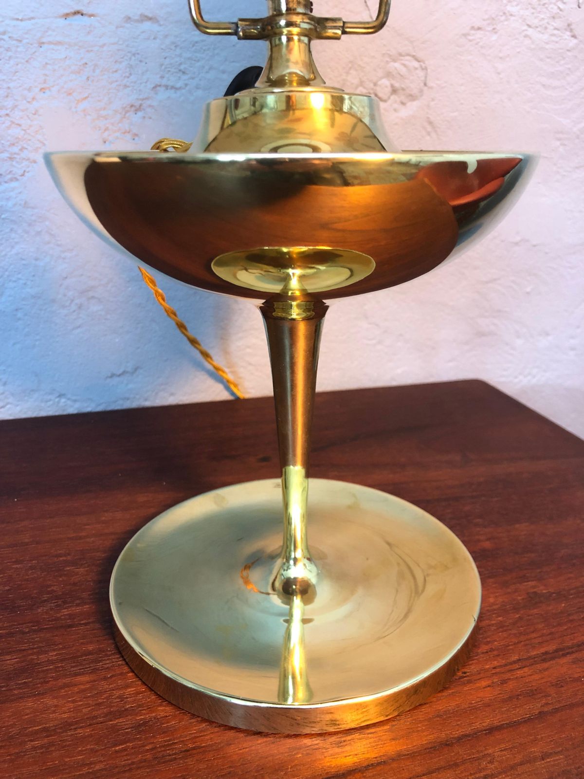 Antique Swedish Brass Oil Lampe By Böhlmarks Of Stockholm photo for sale
