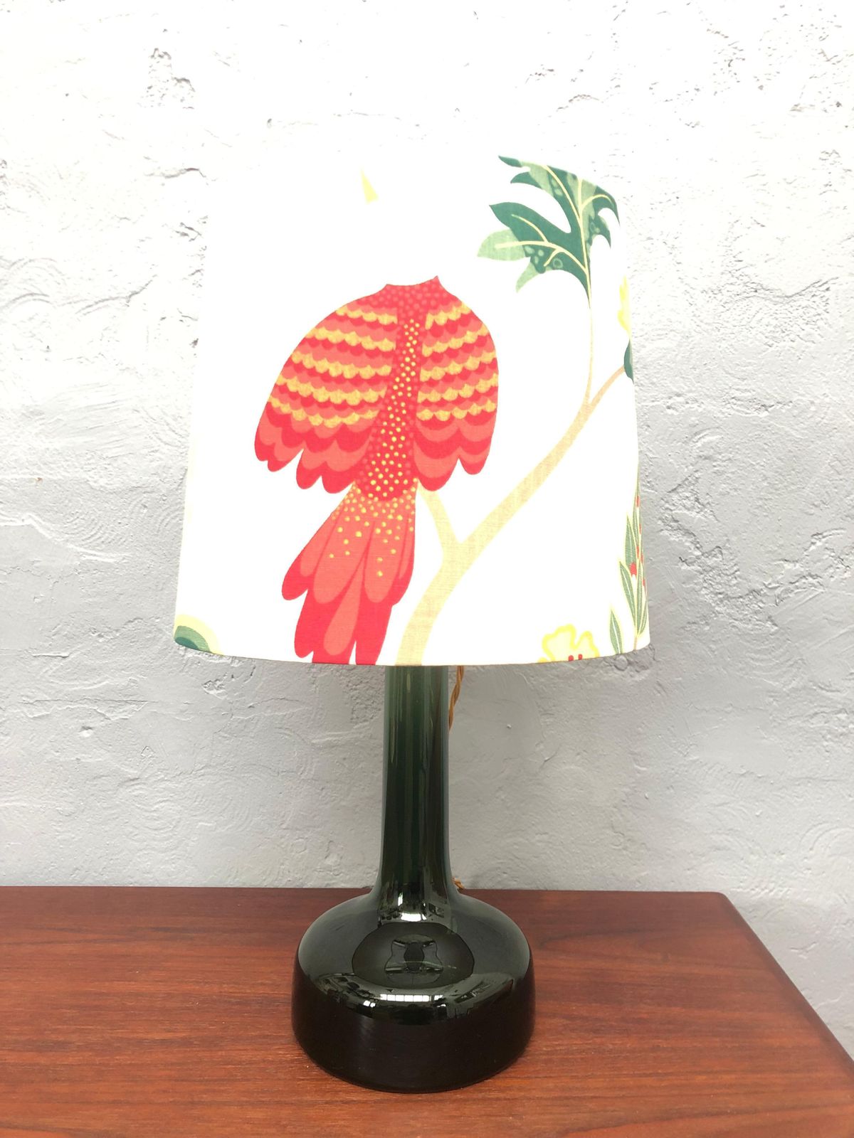 photo furniture Vintage Dark Green Glass Table Lamp By Biilman Petersen For Le Klint