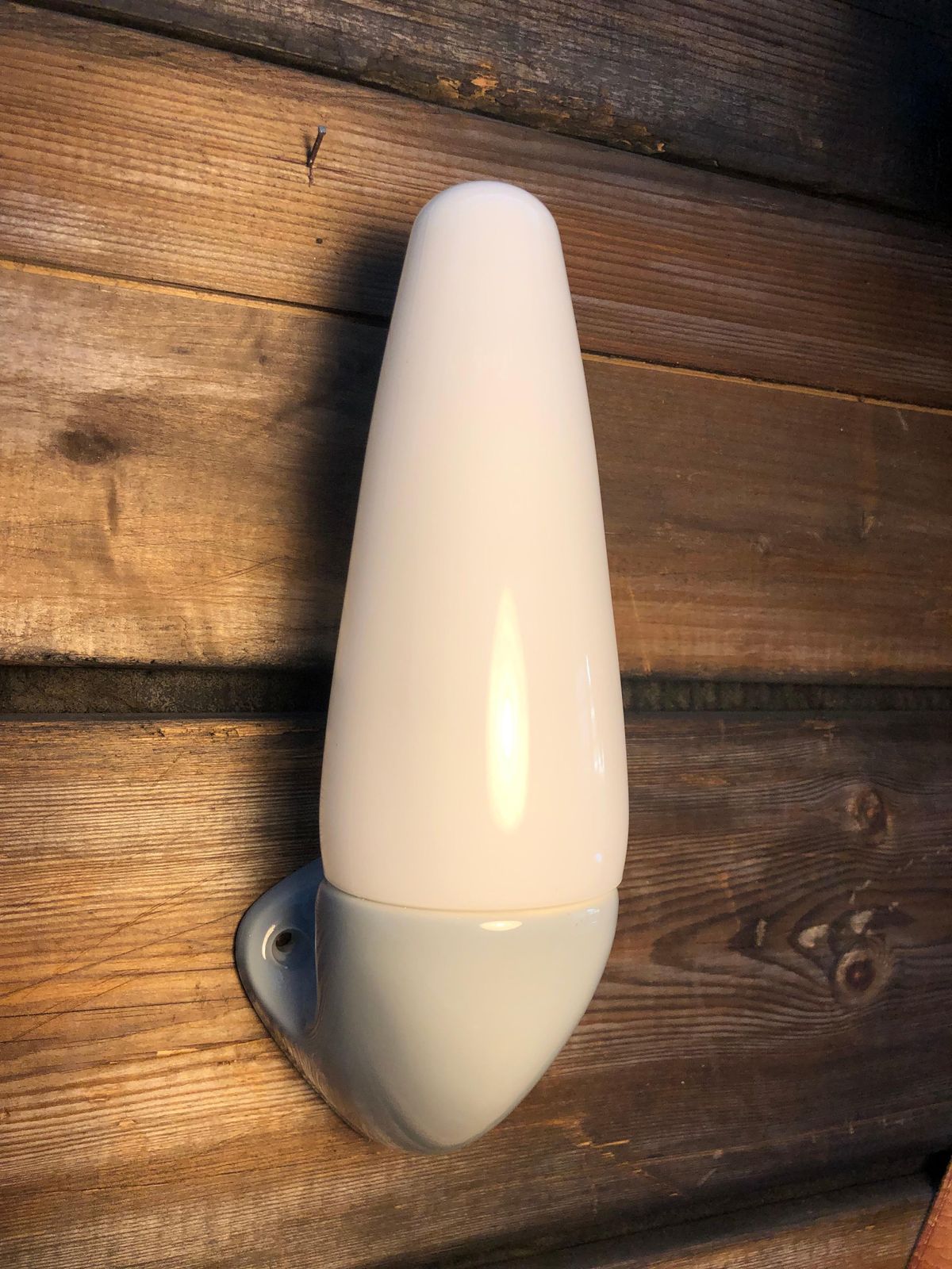 Vintage Ifö Of Sweden Ceramic Bathroom Lamps With Opaline Shades From The 1960s photo Lighting