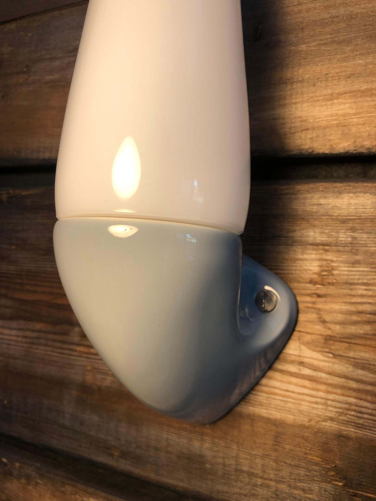Vintage Ifö Of Sweden Ceramic Bathroom Lamps With Opaline Shades From The 1960s photo 105.0