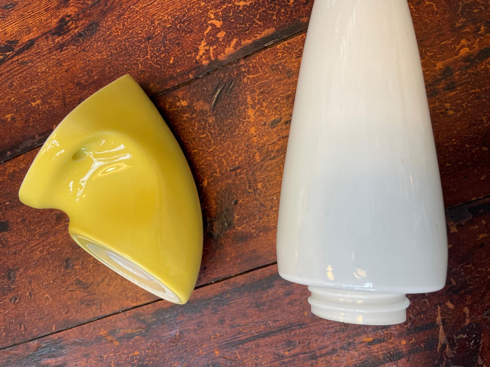 Lighting Vintage Ifö Of Sweden Ceramic Bathroom Lamps With Opaline Shades From The 1960s photo