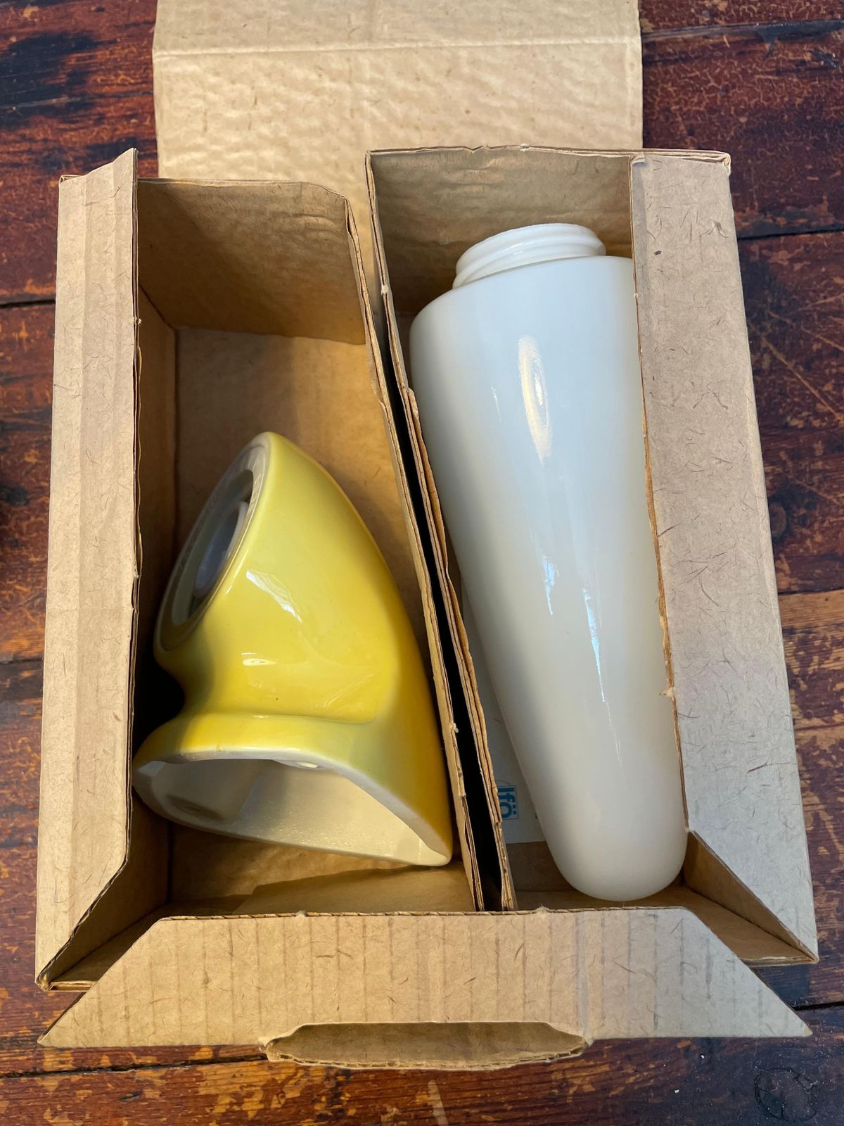 photo buy Vintage Ifö Of Sweden Ceramic Bathroom Lamps With Opaline Shades From The 1960s