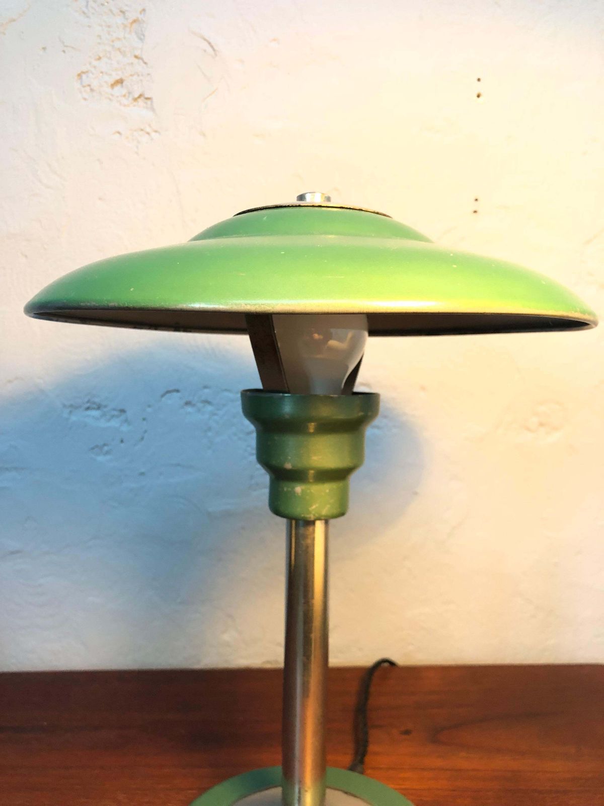 A Bauhaus Table Lamp In The Manner Of Max Schumacher Of Germany 1950s photo 562.0
