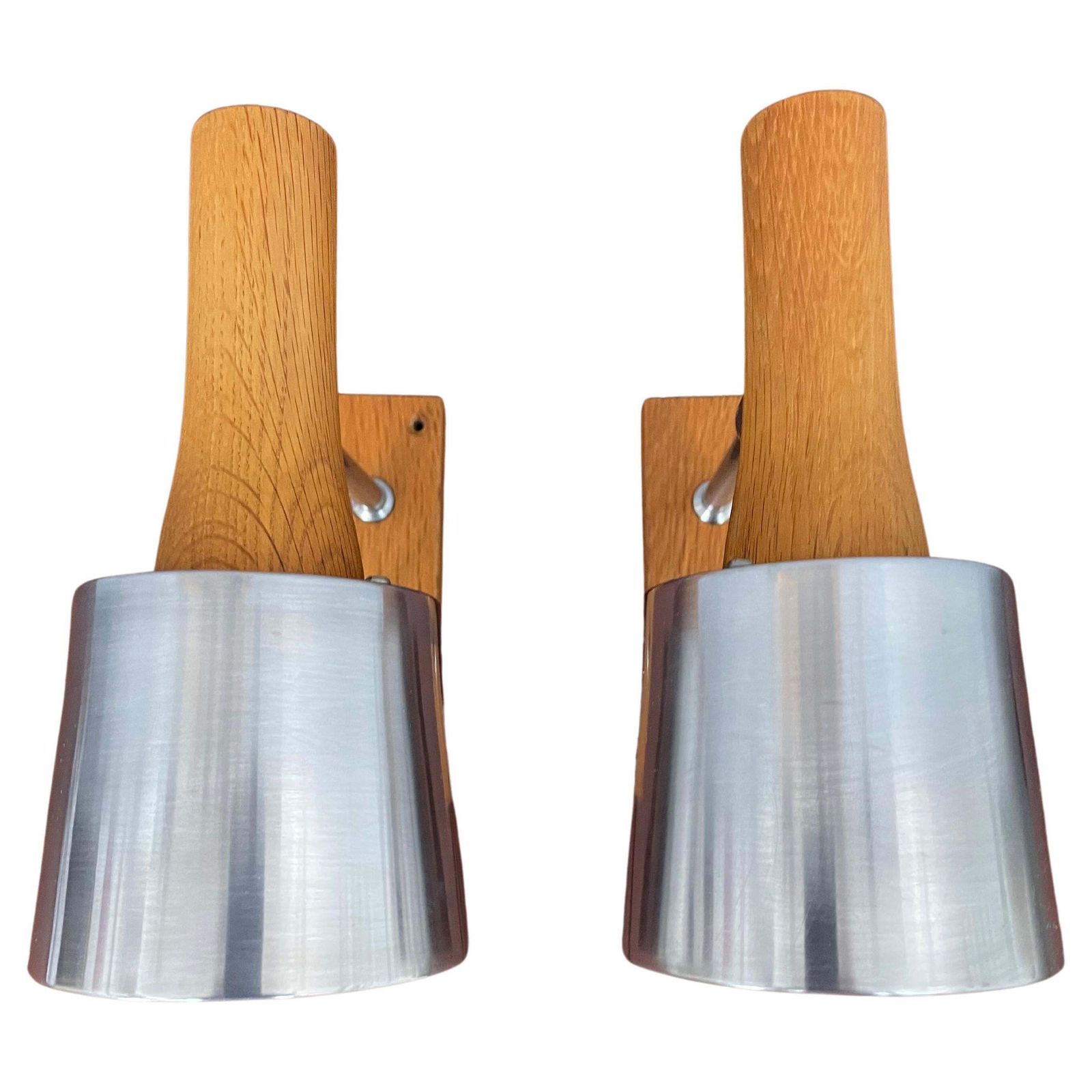 A Pair Of Mid Century Wall Lamps By Lyfa Of Denmark In Teak