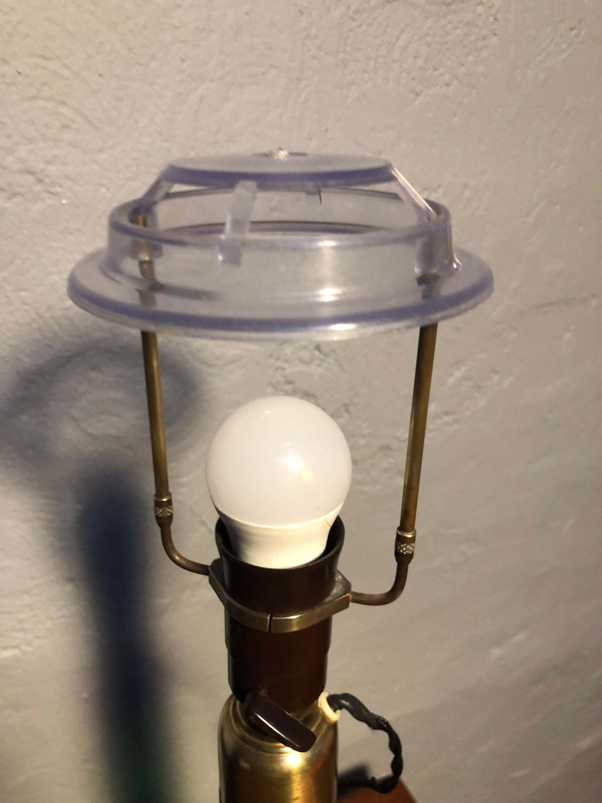 photo for sale Vintage Green Glass Table Lamp By Biilman Petersen For Le Klint / Holmegaard