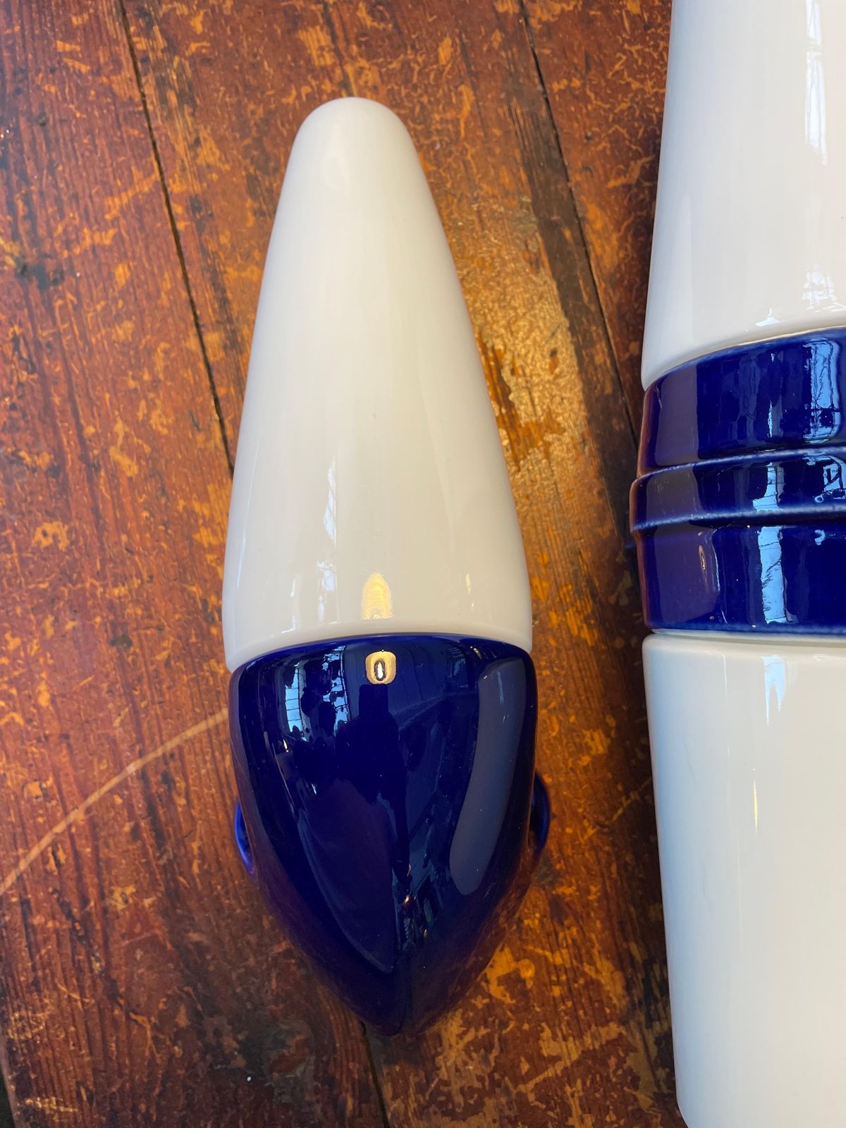 A Set Of 3 Vintage Ifö Of Sweden Ceramic Bathroom Lamps photo Lighting