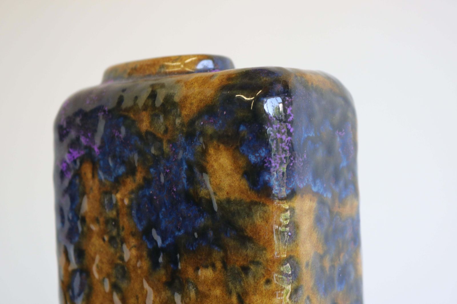 Rare Fat Lava Chimney Vase By Marei Keramik 1970 Art Pottery West Germany Design photo buy