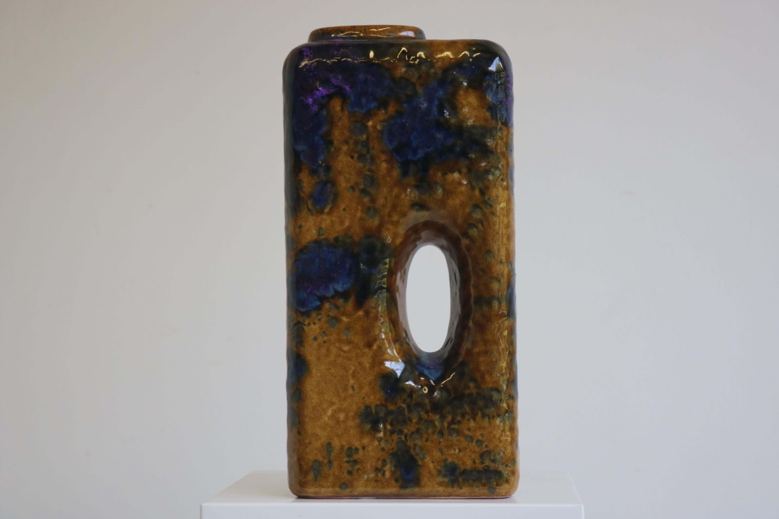photo furniture Rare Fat Lava Chimney Vase By Marei Keramik 1970 Art Pottery West Germany Design