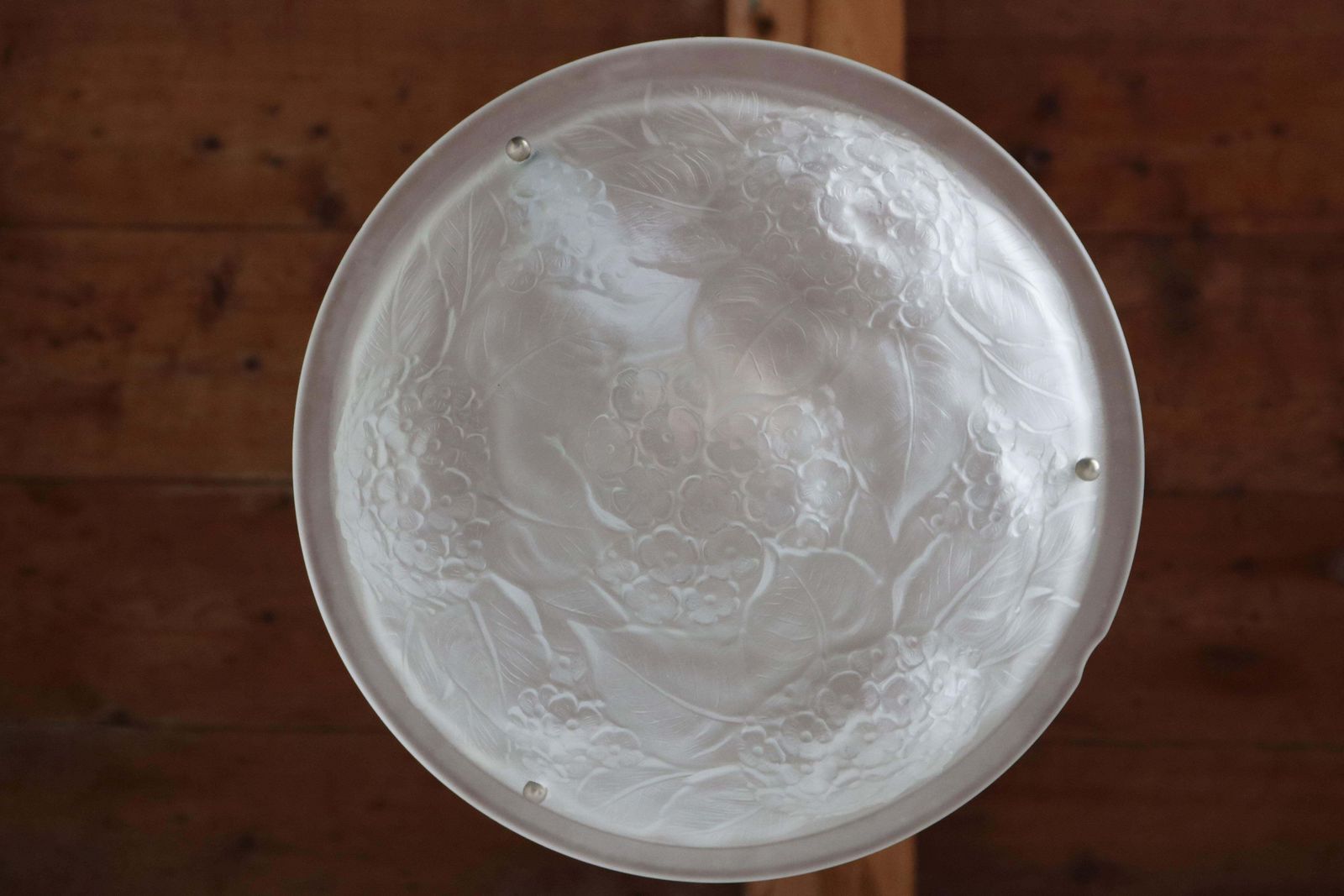 photo for sale Antique Floral Art Deco / Art Nouveau French 1920 Chandelier Pendant Light Glass