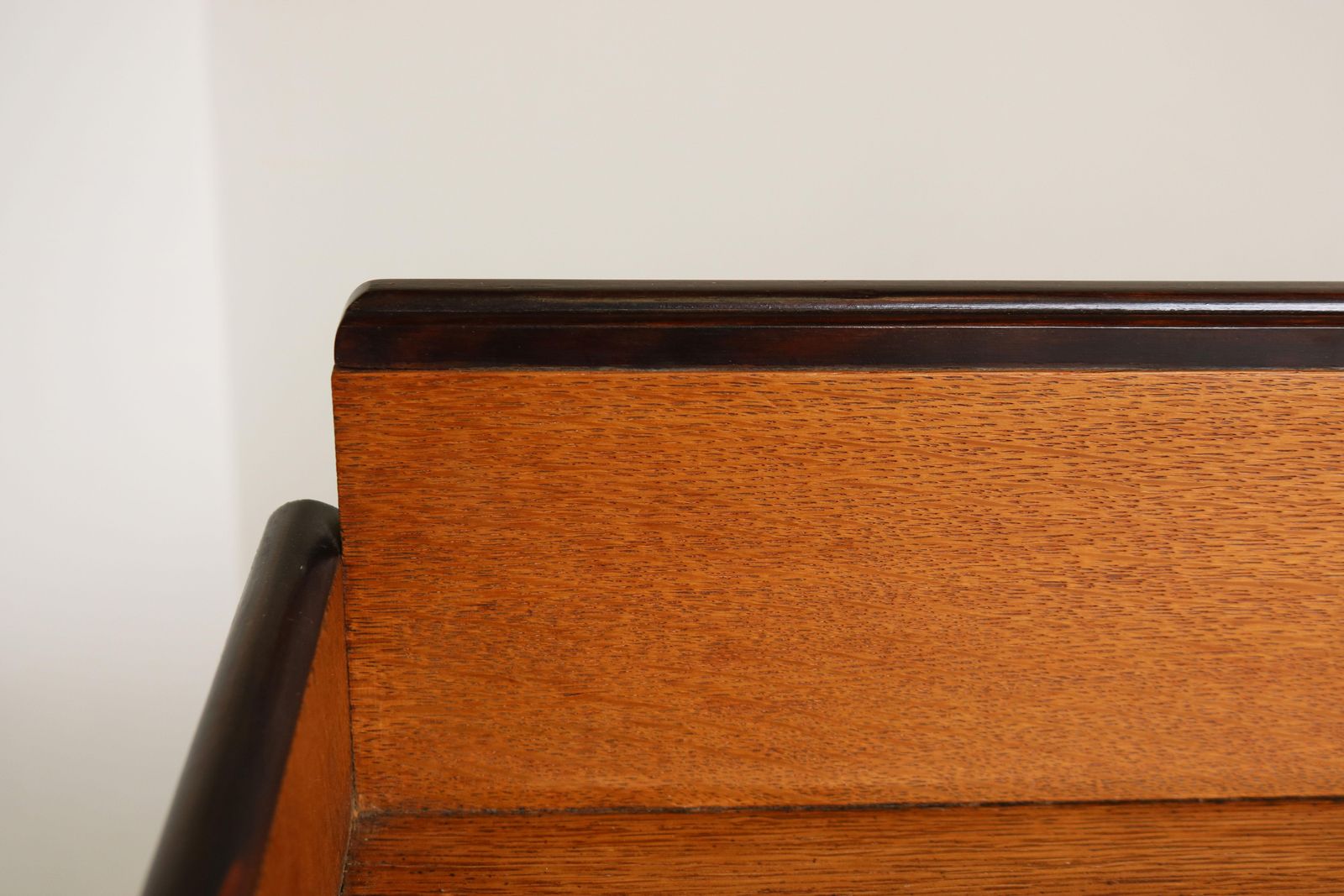 Furniture Dutch Art Deco Design By P.E.L Izeren Amsterdam School Tea Cabinet 1920 Oak photo