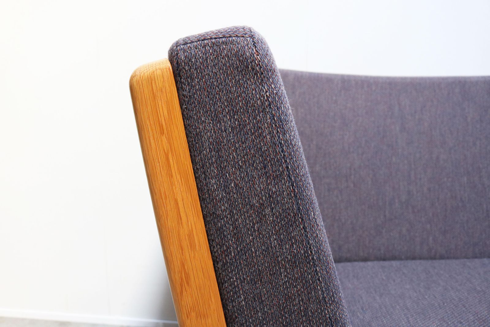 photo for sale Large Modular Sofa Ge 280 By Hans J. Wegner For Getama Oak Blue Grey