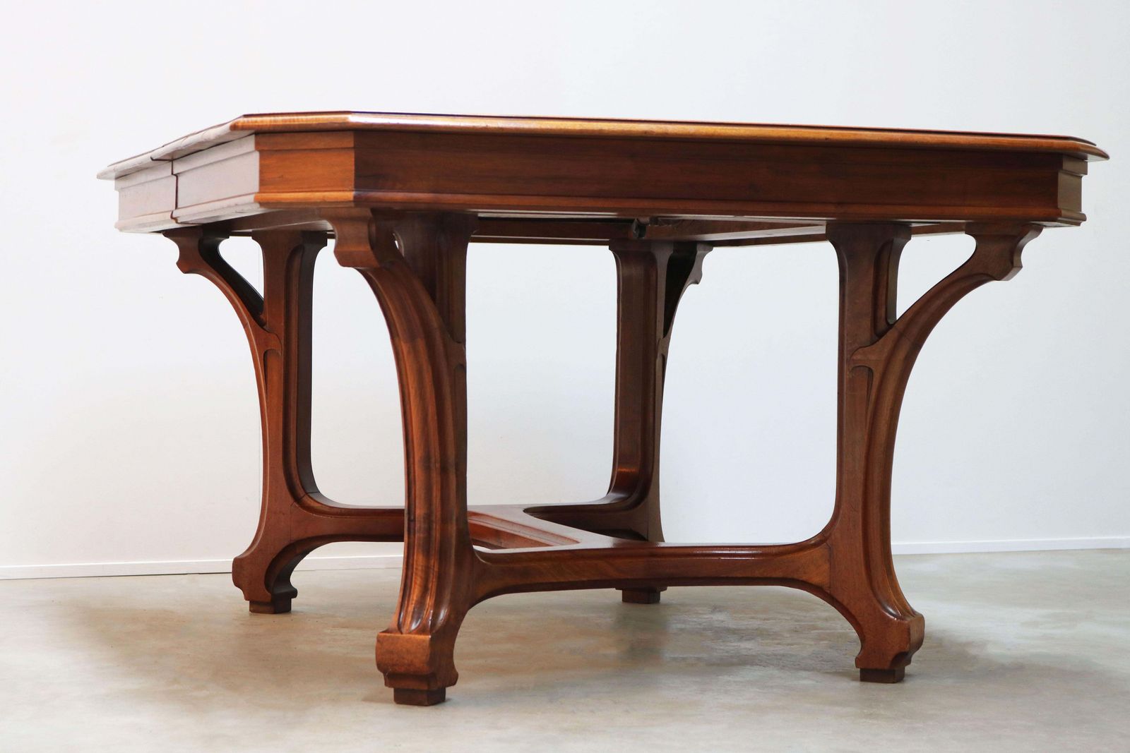 Antique French Art Nouveau Dining Room Set By Eugène Vallin 1903 Table Chairs photo 54999.0