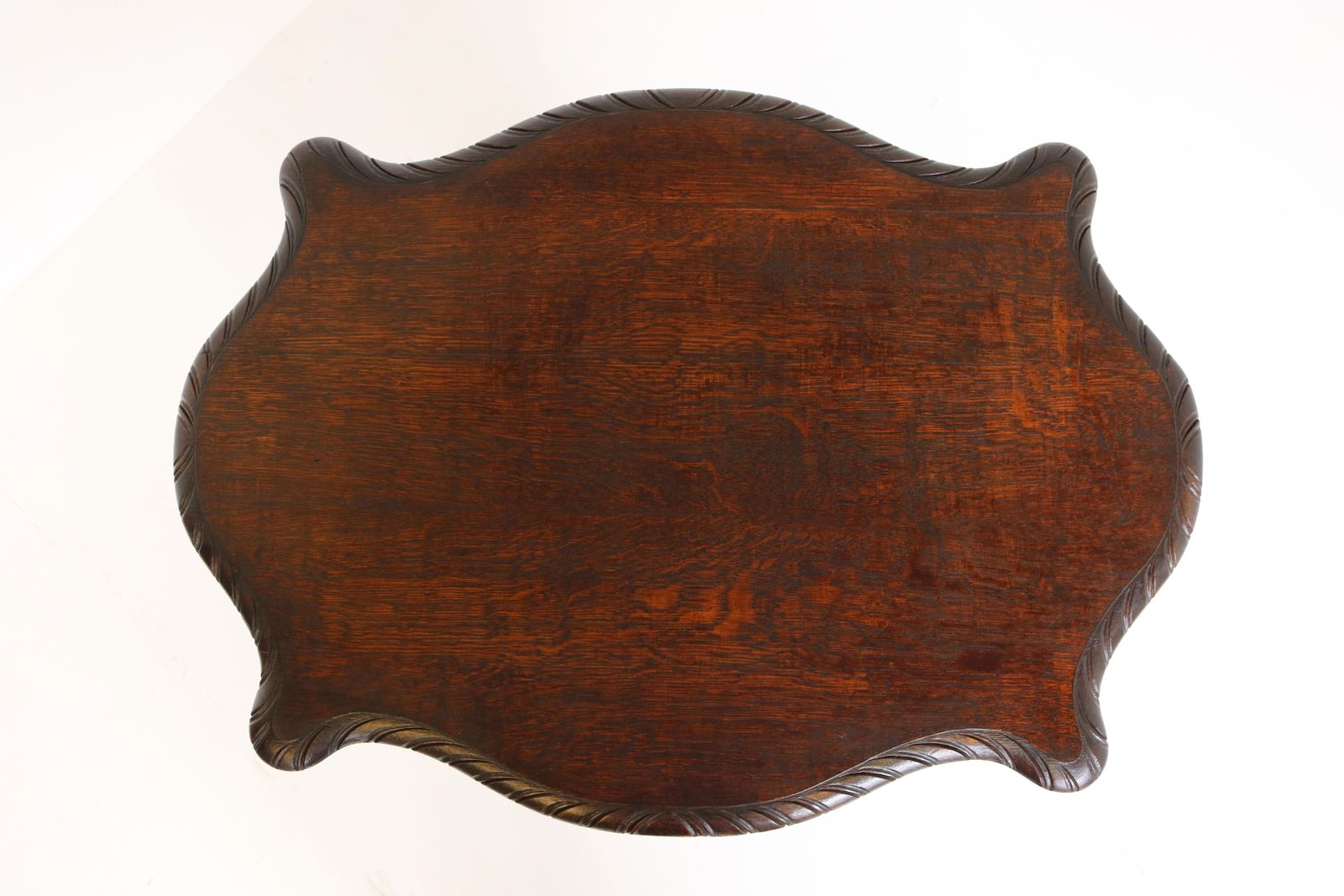 19th Century Renaissance Revival Side Table / Coffee Table Antique Oak Lions photo vinterior