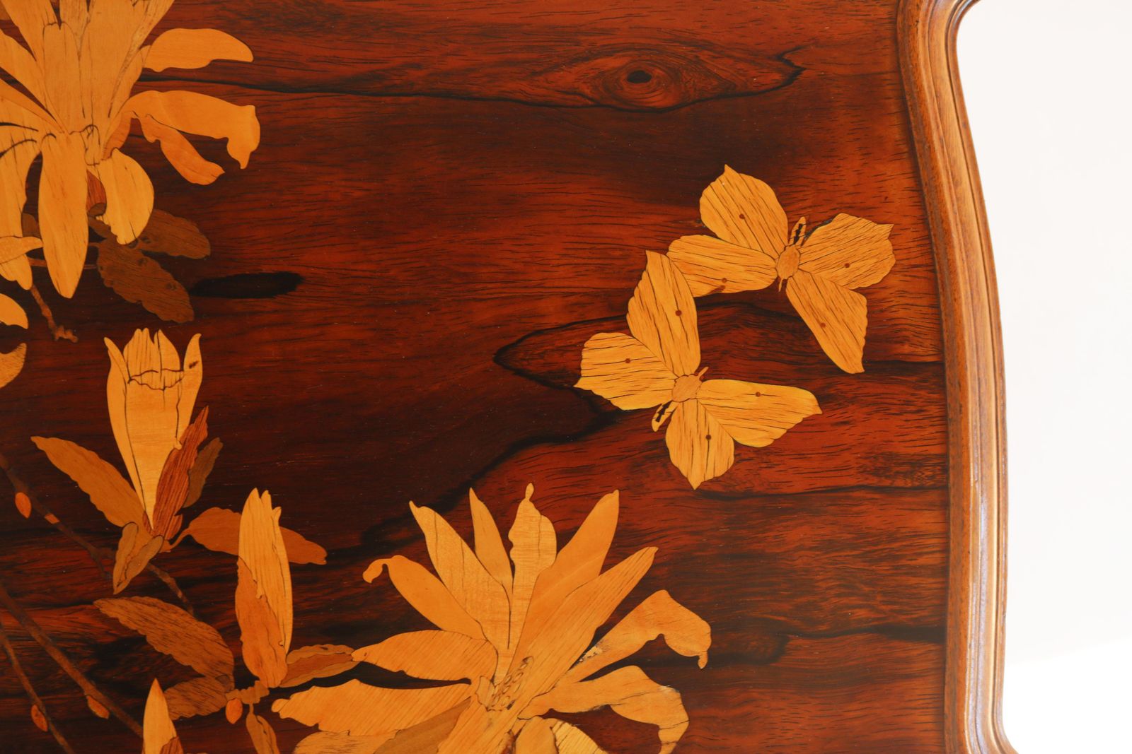 Franse Art Nouveau Marqueterie Tafel ''Japonisme'' Van Emile Gallé, 1900 photo Meubels