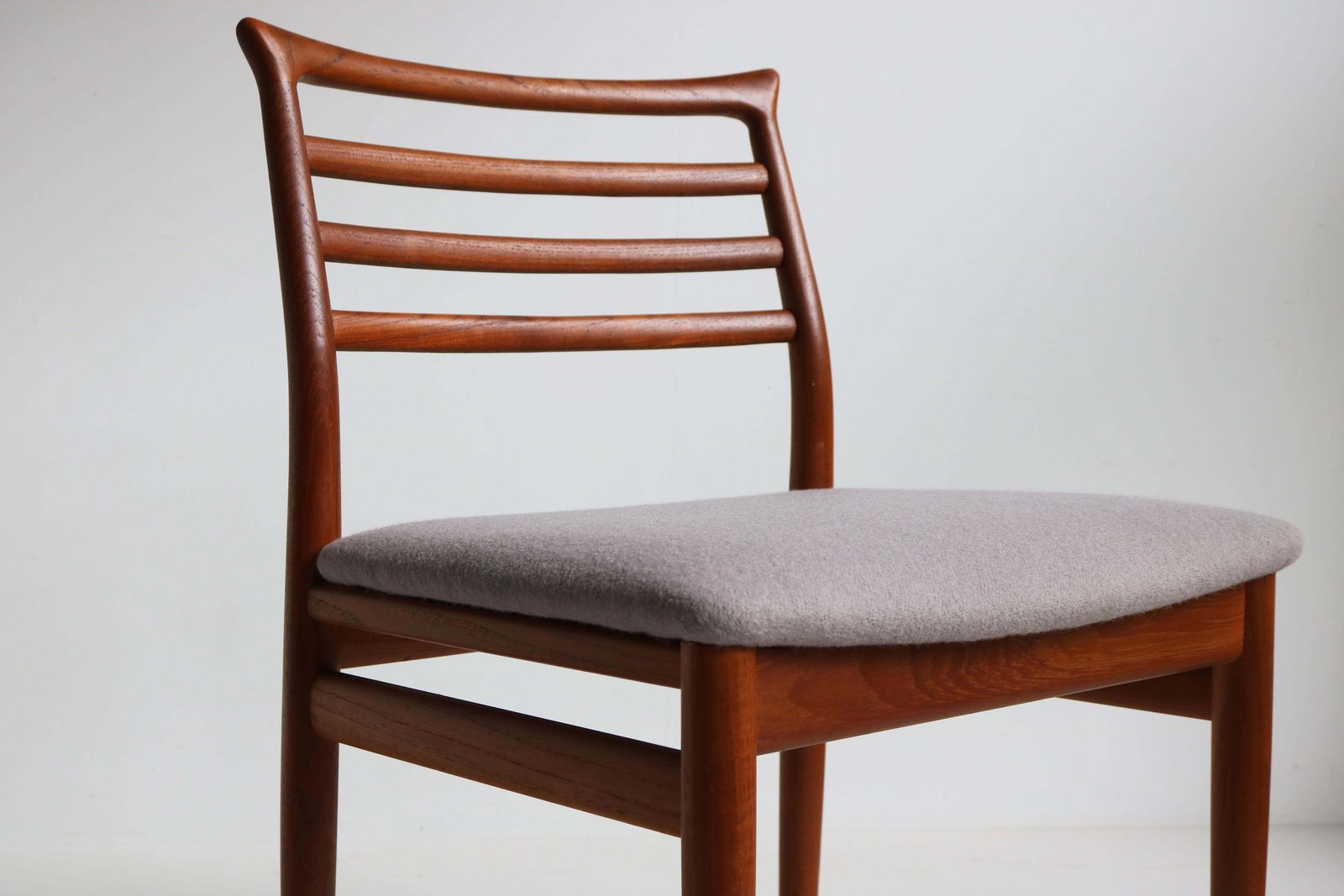 Set Of Six Danish Design Dining Chairs By Erling Torvits 1960 Teak Mid Century photo 3918.0