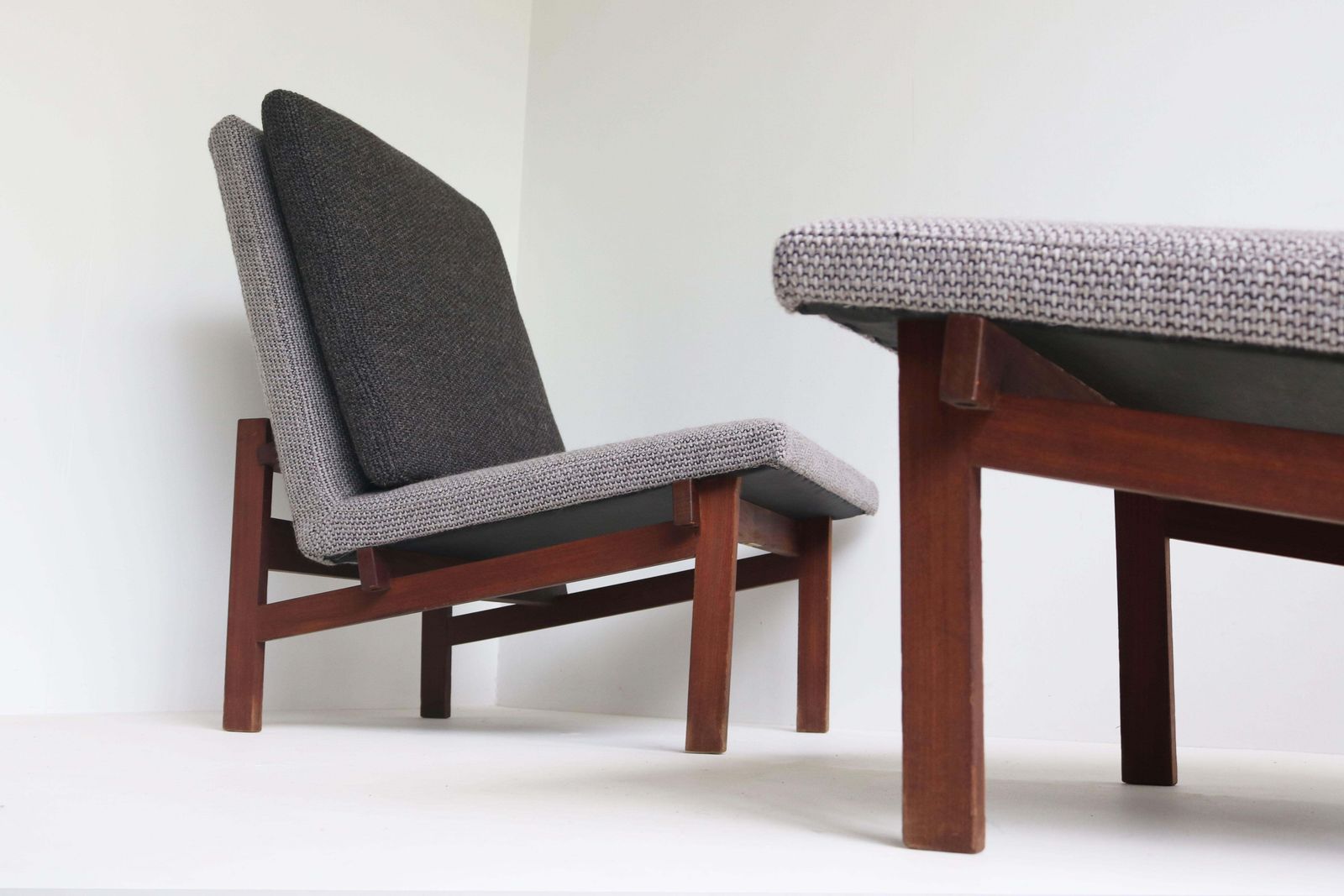 Zeldzaam Paar F181 Lounge Chairs Van Kho Liang Le & Theo Ruth Voor Artifort, 1958 photo vintage