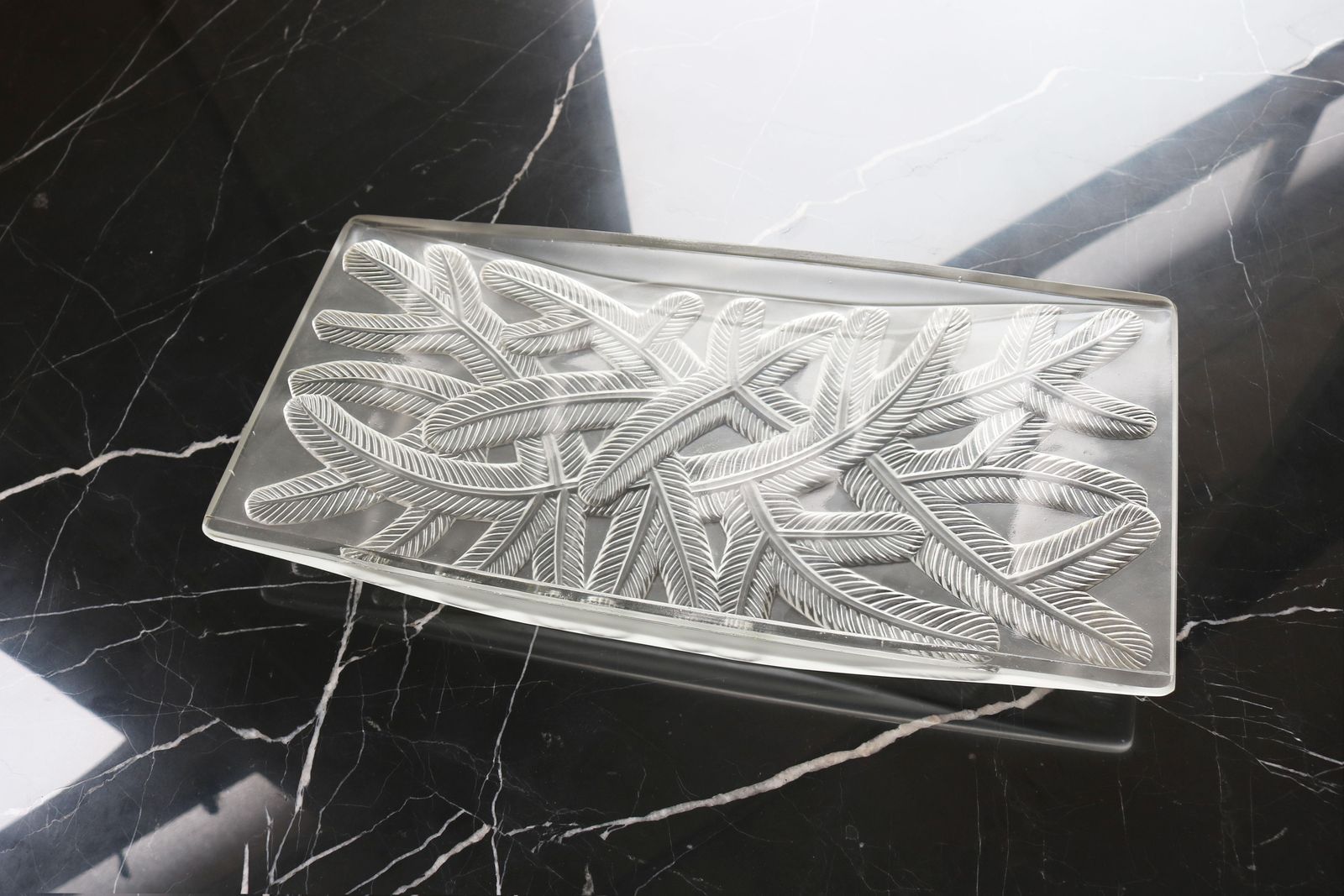 Antiek Art Deco Fruitschaal / Sierschaal In Geslepen Glas, Gesigneerd Verlys France photo furniture